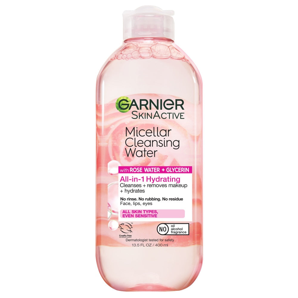 Garnier Micellar Cleansing Water Rose, 13.5 Fl Oz