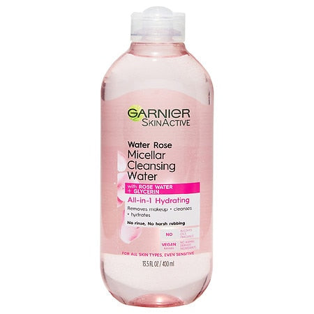 Garnier Micellar Cleansing Water Rose, 13.5 Fl Oz