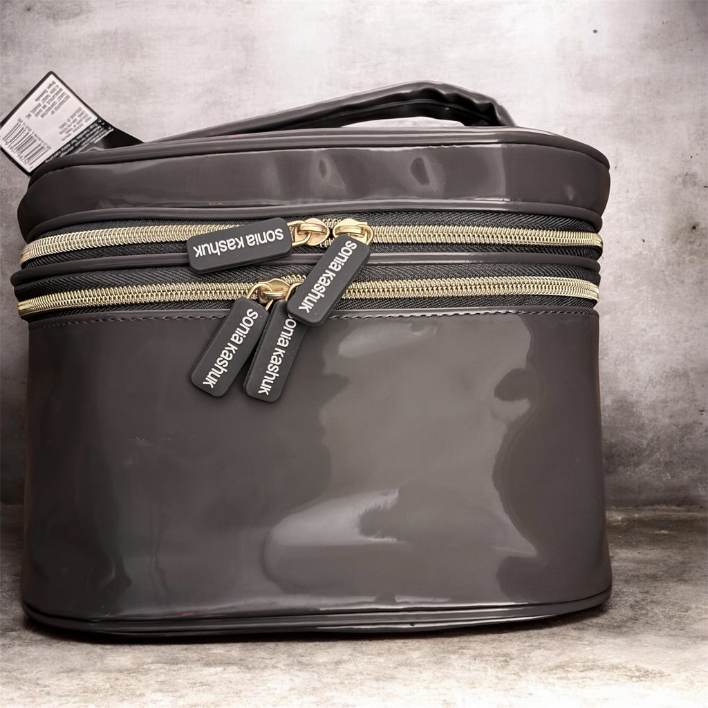 Sonia Kashuk double-zip travel train case makeup bag