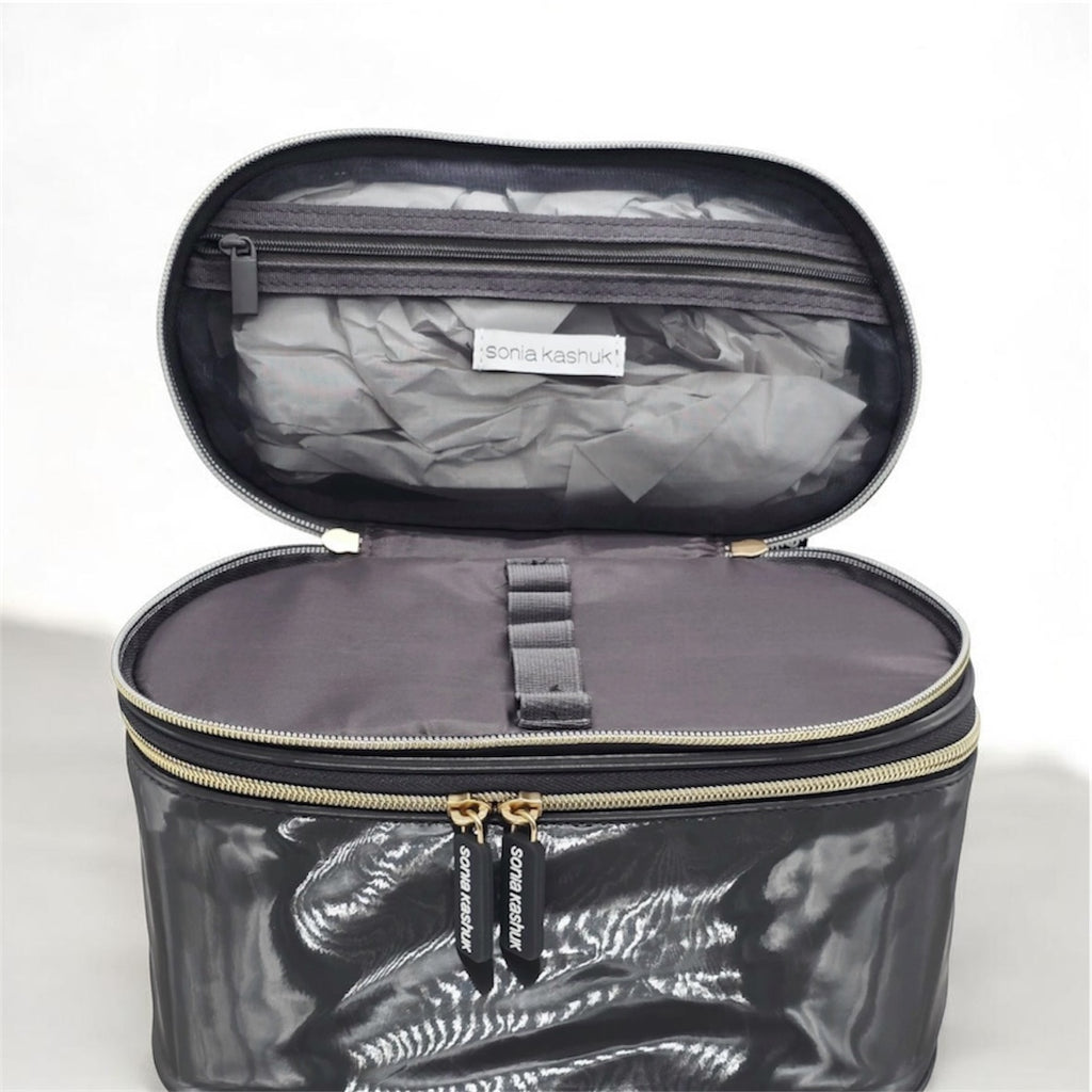 Sonia Kashuk double-zip travel train case makeup bag