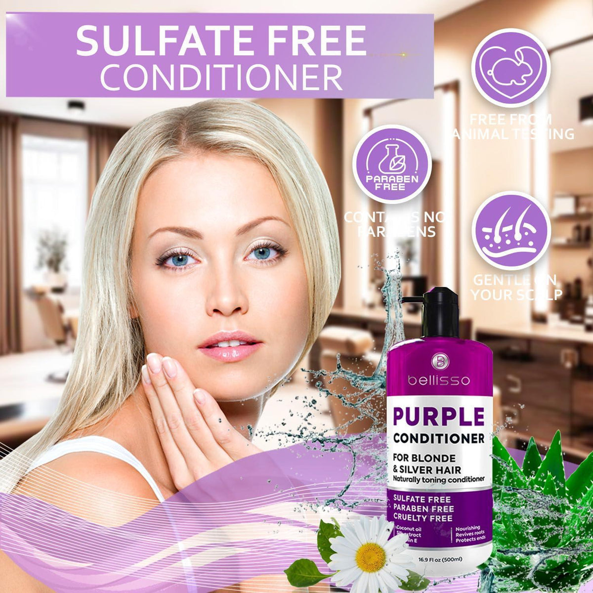Purple Conditioner for Blonde Hair   Goodbye to Orange and Yellow Brassy Tones