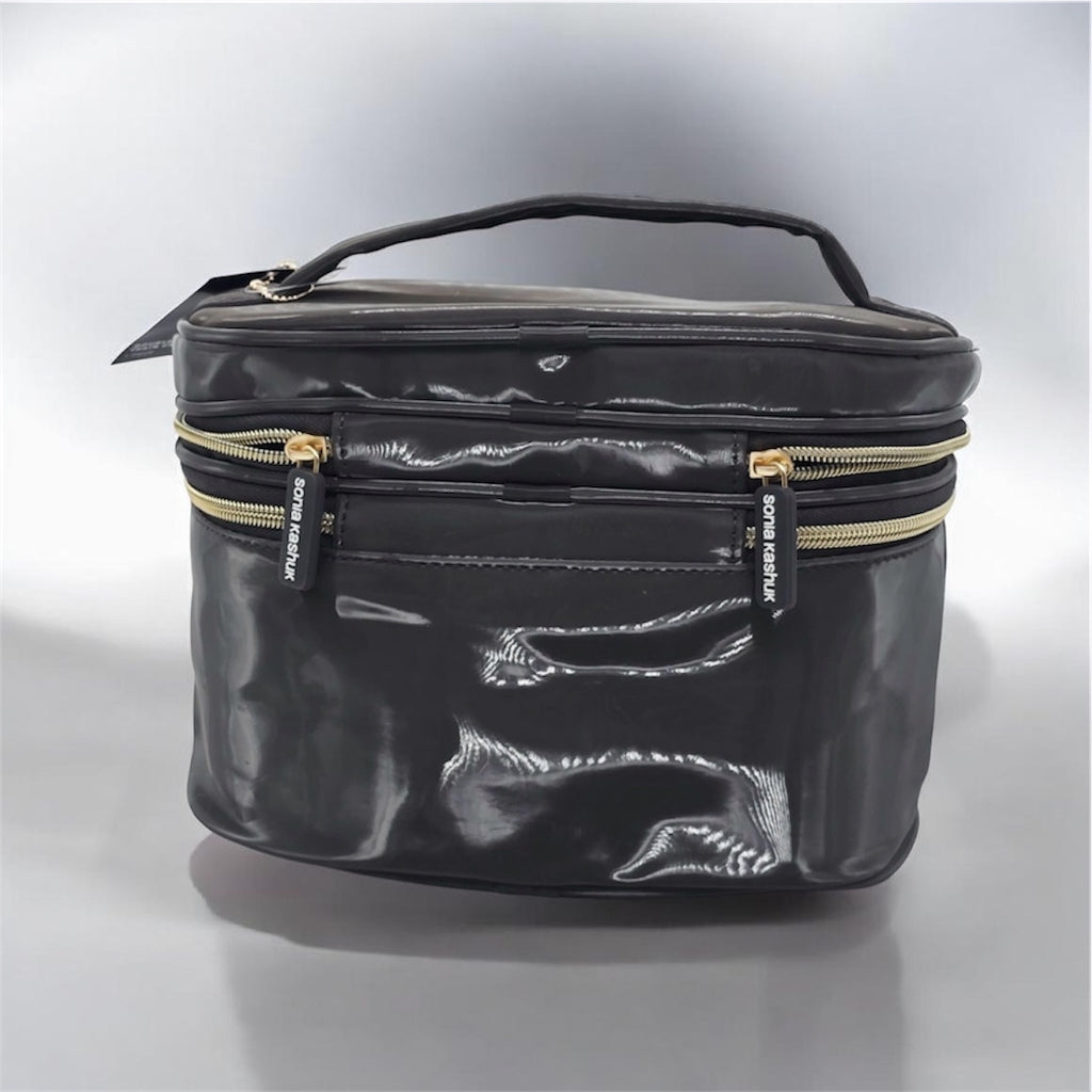 Sonia Kashuk double-zip travel train case makeup bag