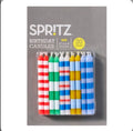 Spritz 20 Count Striped Multicolor Birthday Candles, 2-7/16"H