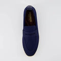 Blue CUSHIONAIRE Women's Jupiter Knit Loafer with +Memory Foam.