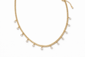 Hanging pearl necklace