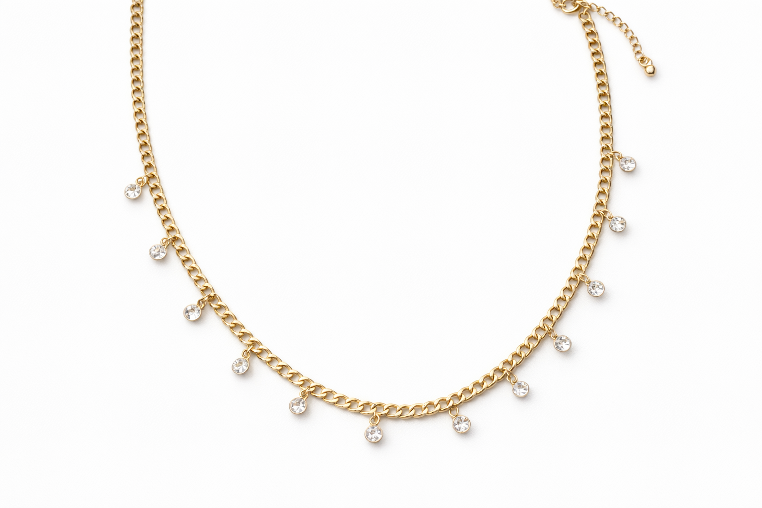 Hanging pearl necklace