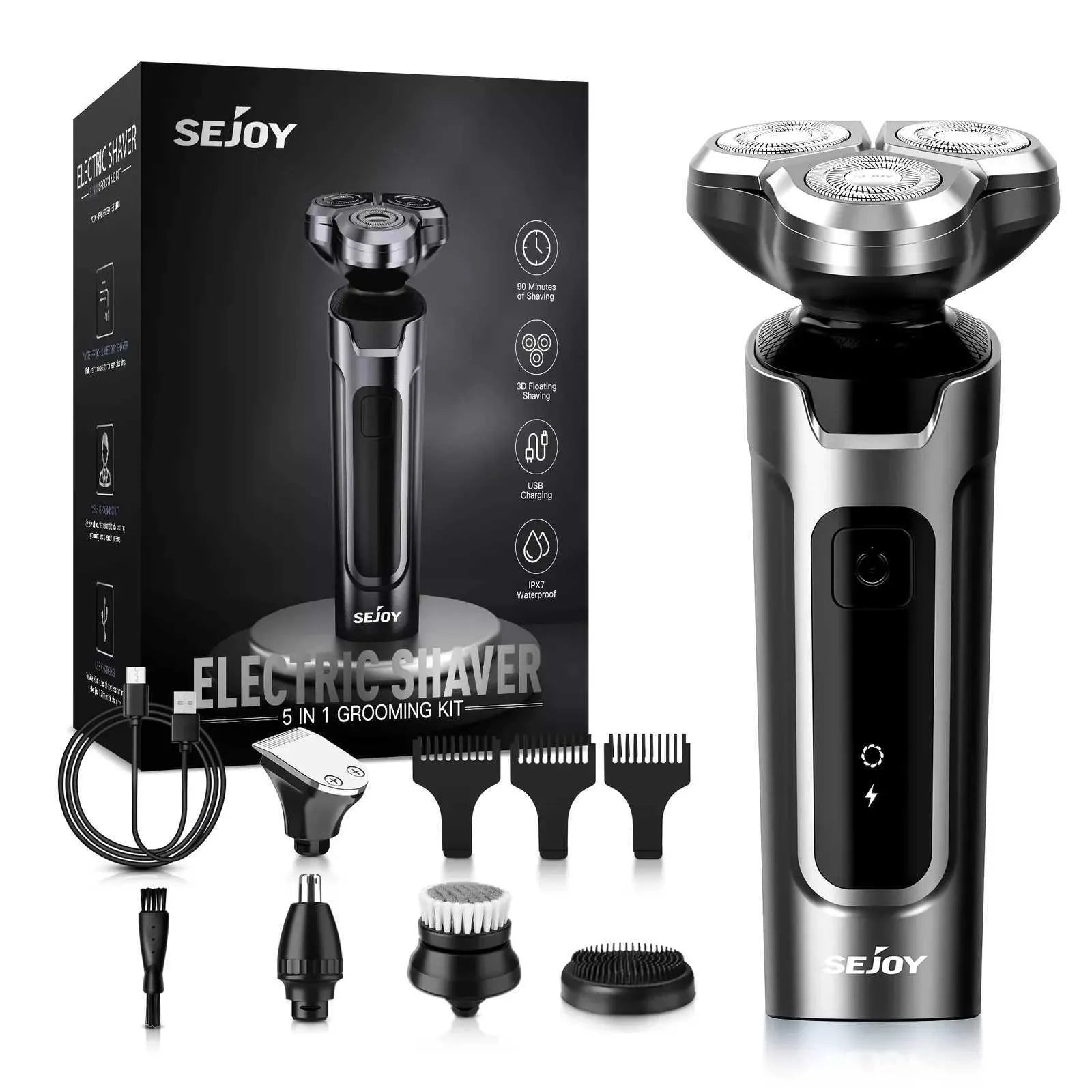 Sejoy 5-in-1 Electric Shaver Kit