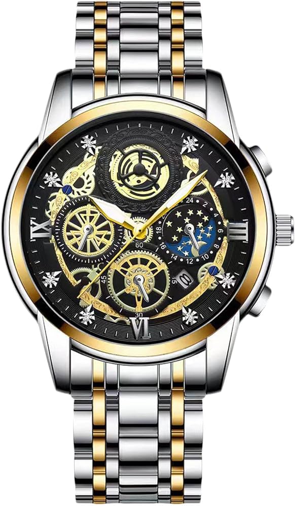 POEDAGAR Luxury Man Watch Waterproof Luminous Chronograph Date Stainless Steel Quartz Male Watches Reloj