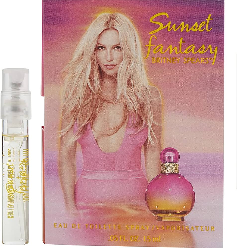 Britney Spears Sunset Fantasy travel sample card