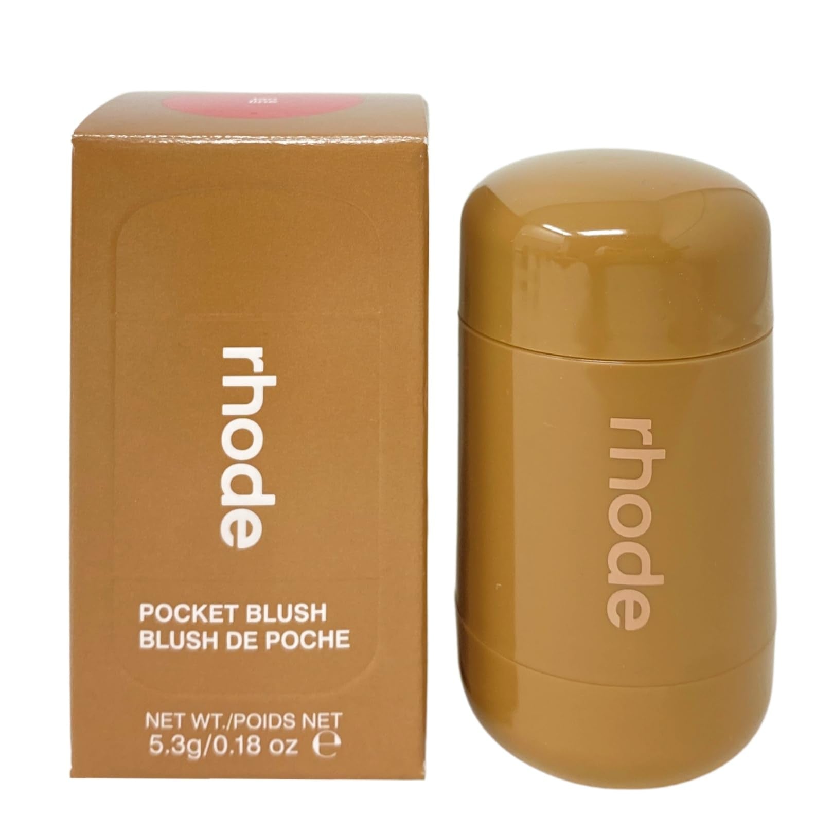 Rhode Pocket Blush buildable hydrating cream blush in a compact 0.18oz size.
