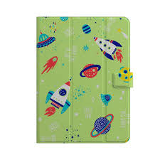 GEMS Kids Universal Tablet Case in Green Space designed for 7-11 inch devices.