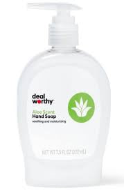 Deal Worthy Scented Hand Soap in a 7.5 fluid ounce bottle.