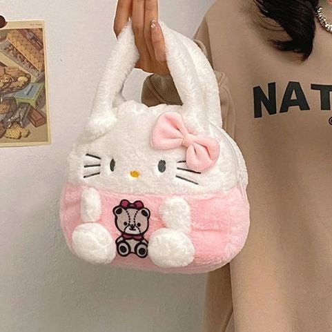Hello Kitty and Friends themed plush tote bag