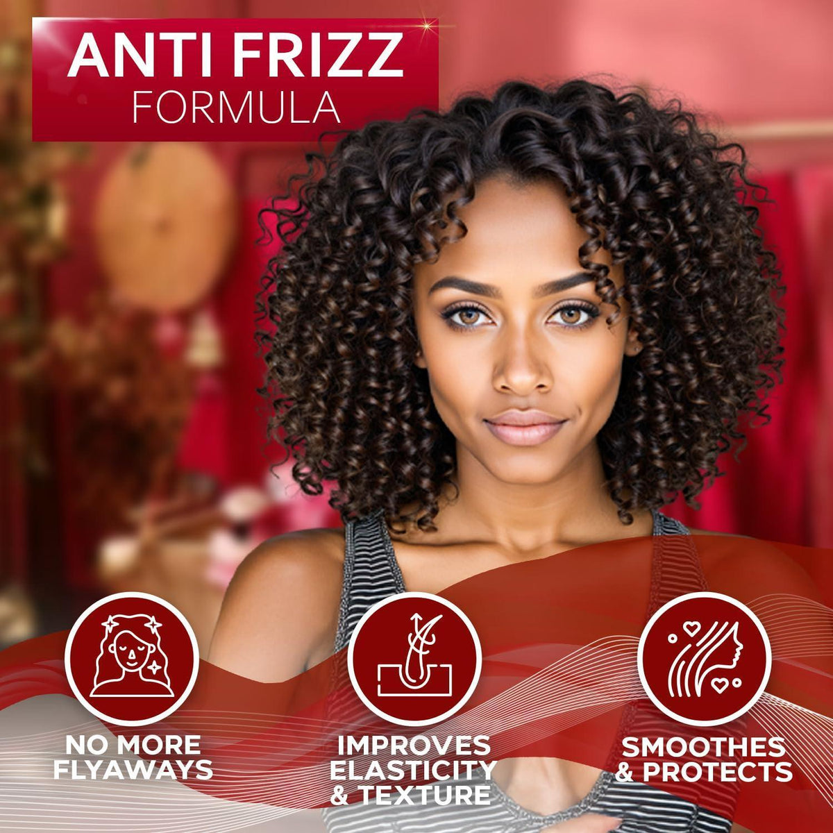 Leave in Conditioner for Curly Hair Frizz Control for Women Men Restores Dry