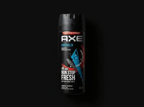 Enhanced AXE Adrenalin 48H Non Stop Fresh Deodorant Bodyspray with Mandarin and Sandalwood Scent, 150ml spray can